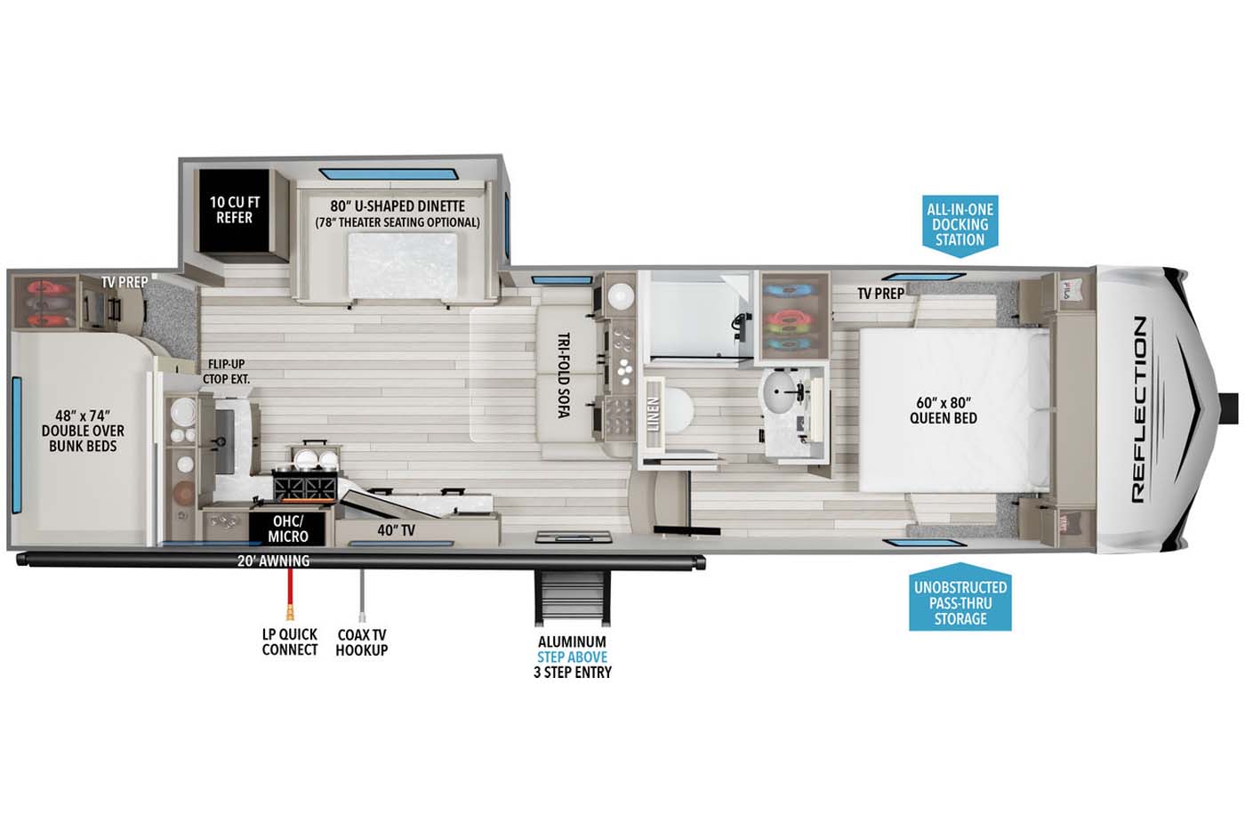 NEW 2026 Grand Design Reflection 100 27BH - Camperland of Oklahoma